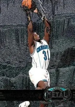 1997-98 Metal Universe #44 - Malik Rose - Charlotte Hornets