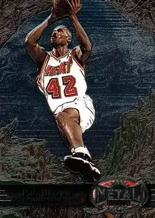 1997-98 Metal Universe #55 - P.J. Brown - Miami Heat
