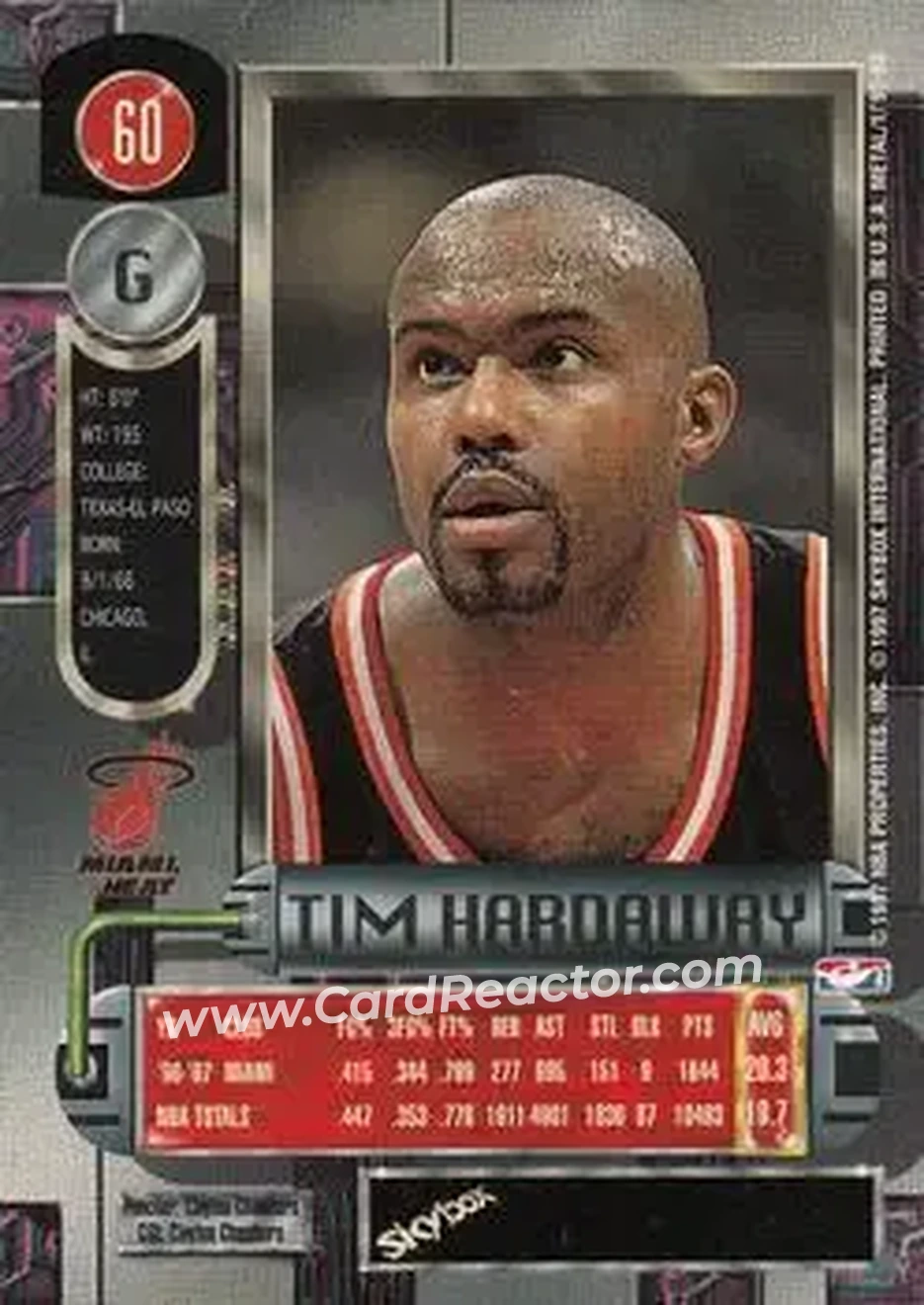 Back of Tim Hardaway