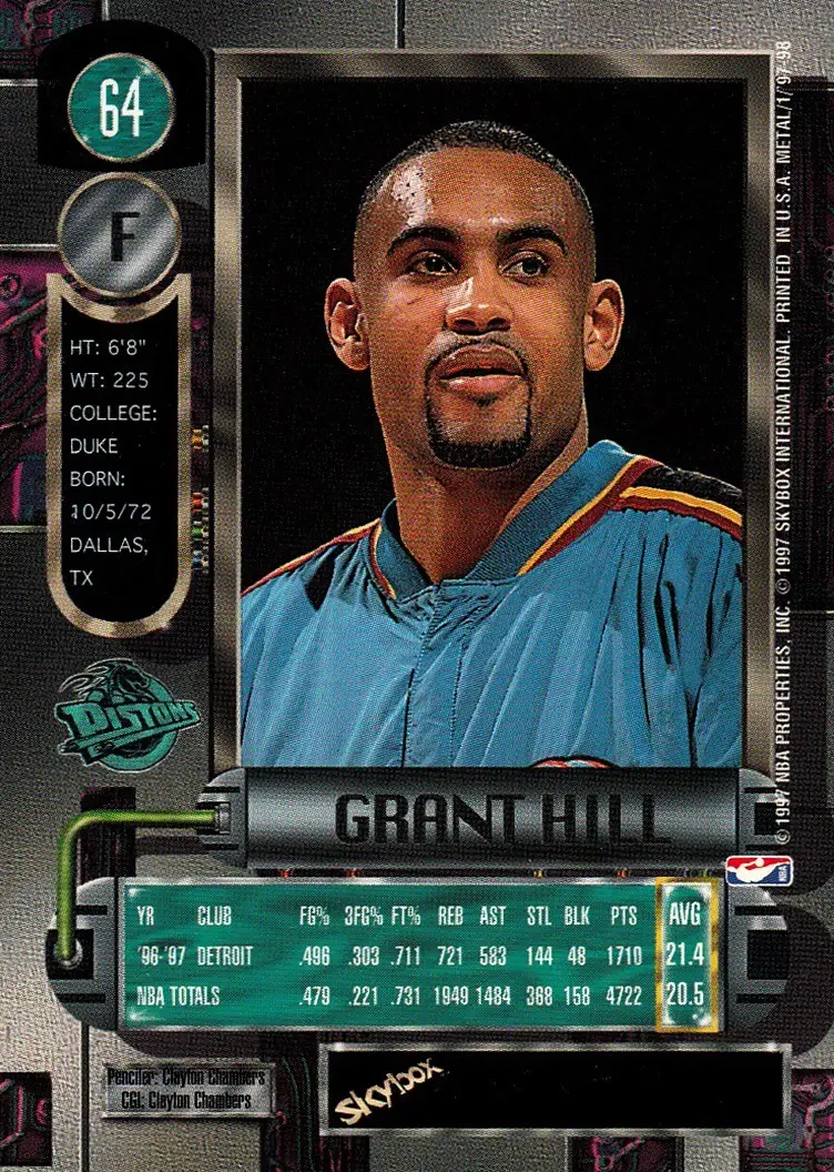 Back of Grant Hill