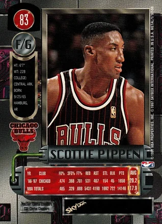 Achterkant van Scottie Pippen