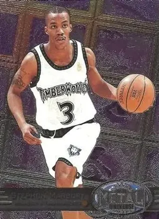 1997-98 Metal Universe #90 - Stephon Marbury - Minnesota Timberwolves