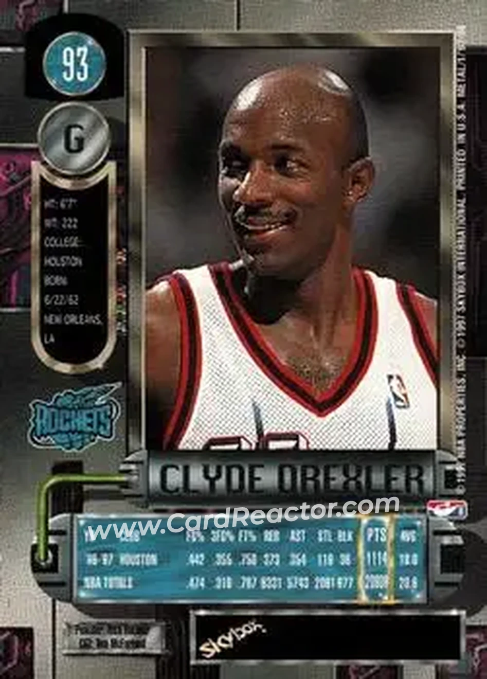 Back of Clyde Drexler