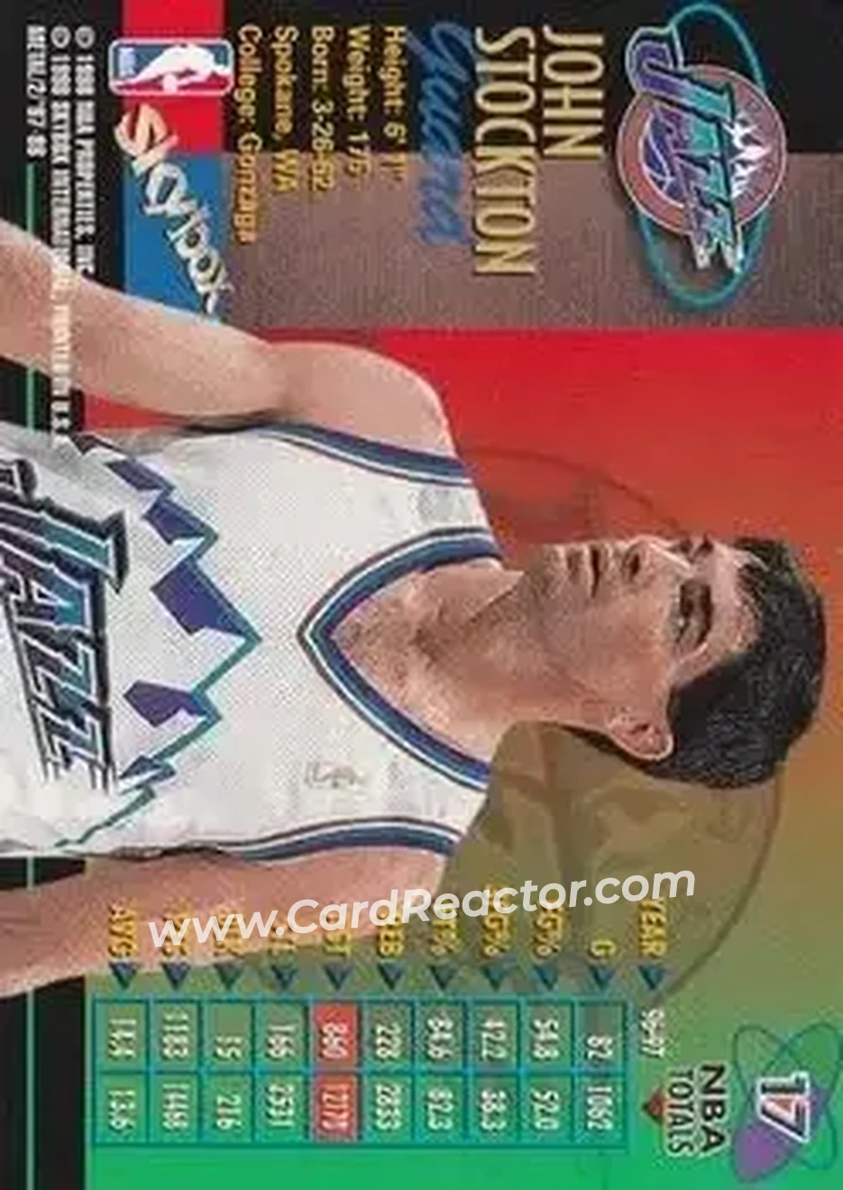 Back of John Stockton
