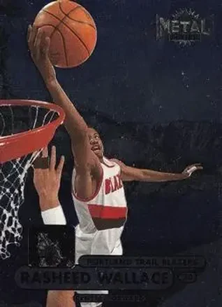 1997-98 Metal Universe Championship #21 - Rasheed Wallace - Portland Trail Blazers