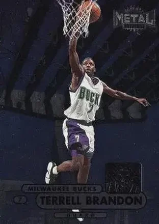 1997-98 Metal Universe Championship #28 - Terrell Brandon - Milwaukee Bucks
