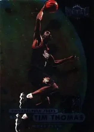 1997-98 Metal Universe Championship #34 - Tim Thomas - Philadelphia 76ers 1997-98 Metal Universe Championship #34 - Tim Thomas - Philadelphia 76ers
