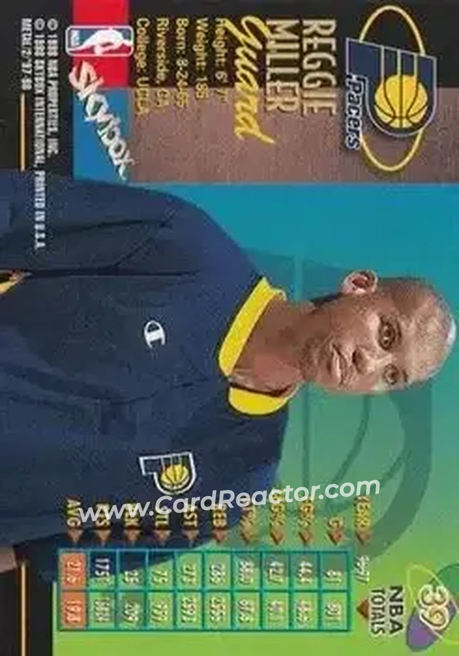 Back of Reggie Miller