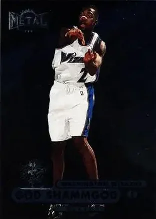 1997-98 Metal Universe Championship #49 - God Shammgod - Washington Wizards 1997-98 Metal Universe Championship #49 - God Shammgod - Washington Wizards