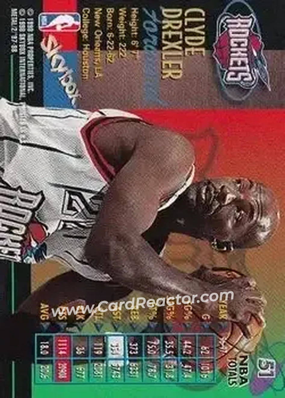 Back of Clyde Drexler