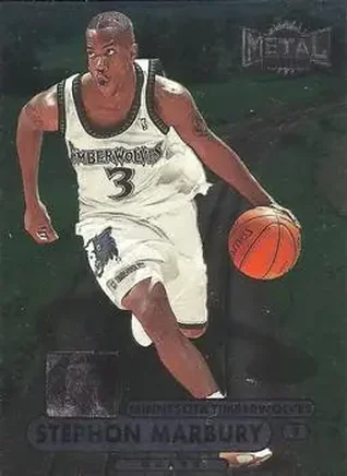 1997-98 Metal Universe Championship #55 - Stephon Marbury - Minnesota Timberwolves