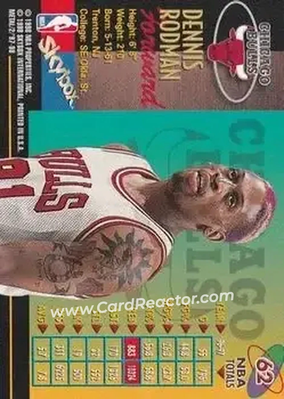 Back of Dennis Rodman