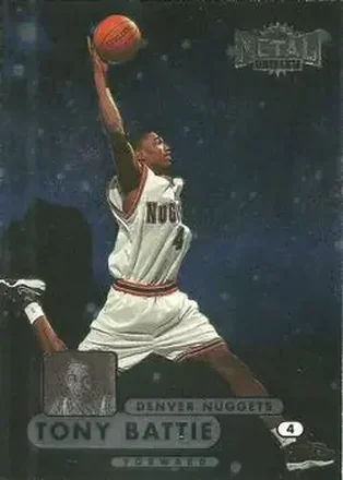 1997-98 Metal Universe Championship #66 - Tony Battie - Denver Nuggets 1997-98 Metal Universe Championship #66 - Tony Battie - Denver Nuggets