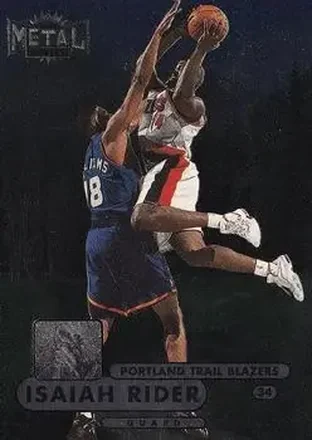 1997-98 Metal Universe Championship #68 - Isaiah Rider - Portland Trail Blazers 1997-98 Metal Universe Championship #68 - Isaiah Rider - Portland Trail Blazers