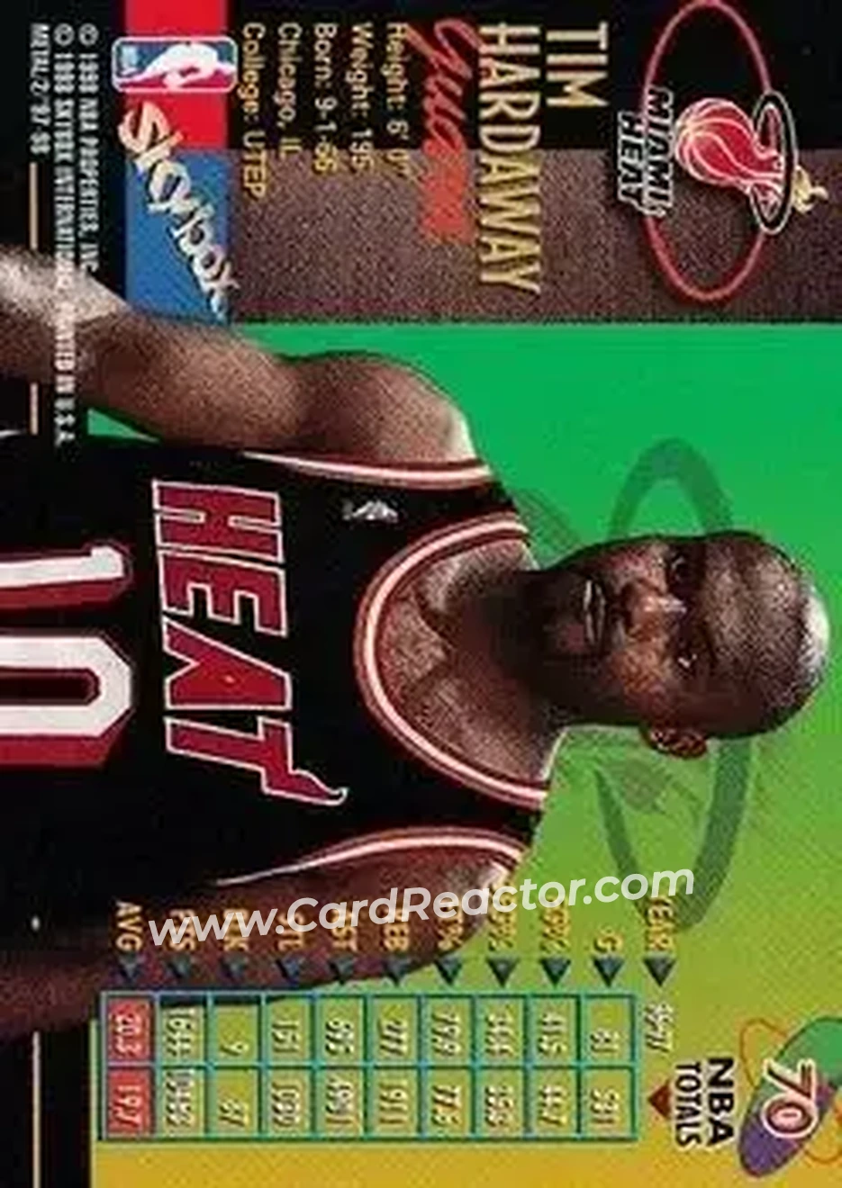 Back of Tim Hardaway