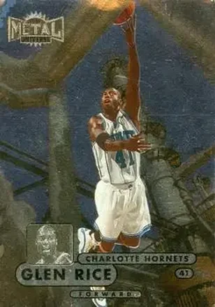 1997-98 Metal Universe Championship #73 - Glen Rice - Charlotte Hornets