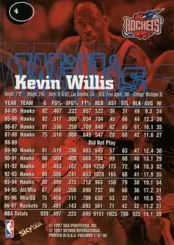 Back of Kevin Willis