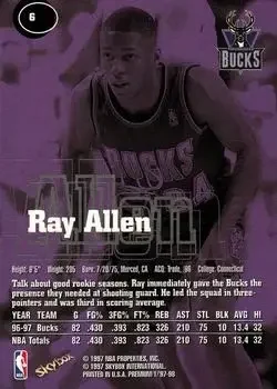 Back of Ray Allen