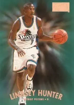 1997-98 SkyBox Premium #49 - Lindsey Hunter - Detroit Pistons 1997-98 SkyBox Premium #49 - Lindsey Hunter - Detroit Pistons