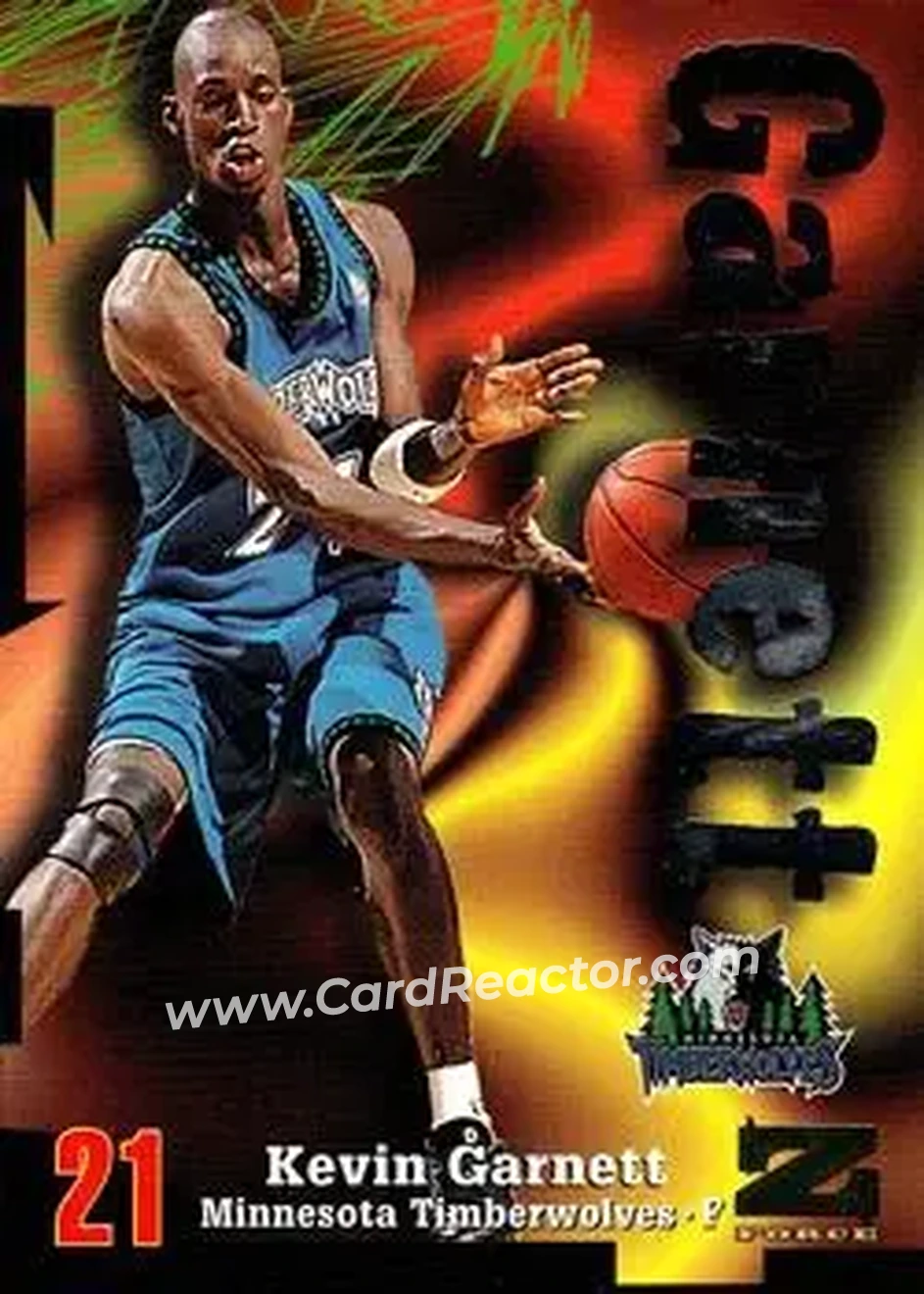 Front of Kevin Garnett