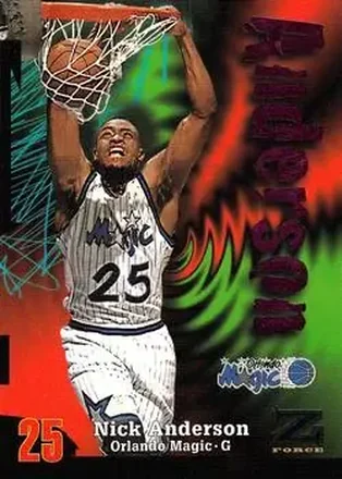 1997-98 SkyBox Z-Force #25 - Nick Anderson - Orlando Magic