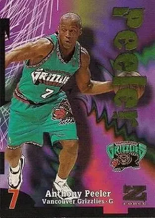1997-98 SkyBox Z-Force #27 - Anthony Peeler - Vancouver Grizzlies