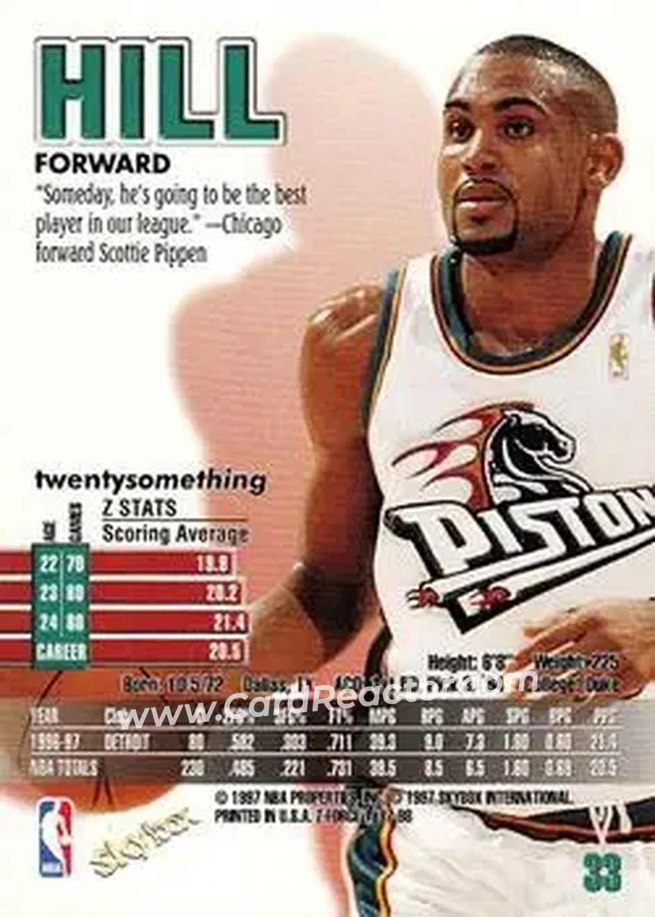 Back of Grant Hill