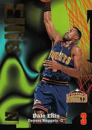 1997-98 SkyBox Z-Force #46 - Dale Ellis - Denver Nuggets