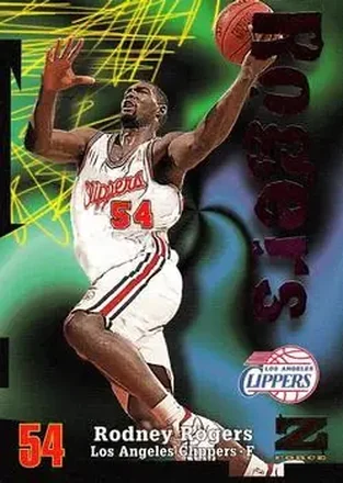1997-98 SkyBox Z-Force #54 - Rodney Rogers - Los Angeles Clippers