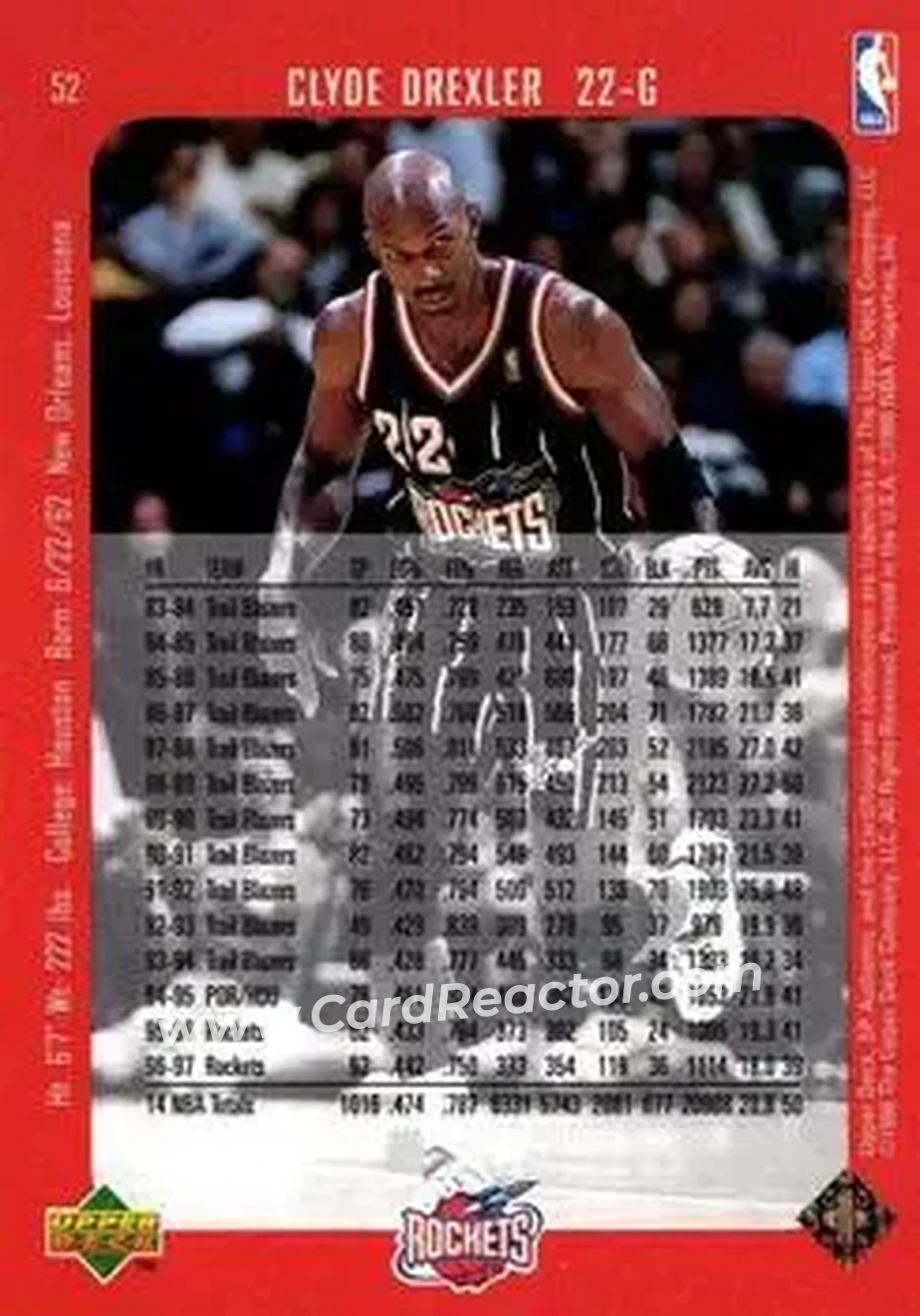 Back of Clyde Drexler