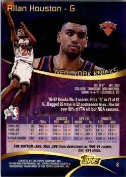 Back of Allan Houston