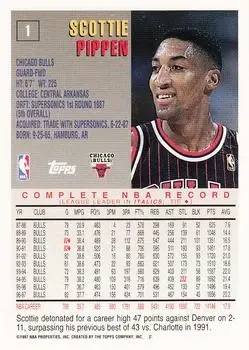 Back of Scottie Pippen