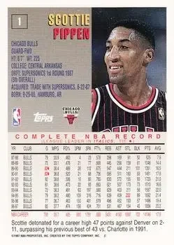 Back of Scottie Pippen
