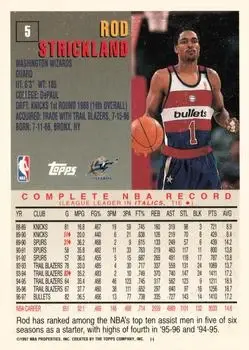 Back of Rod Strickland