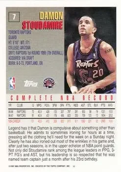 Back of Damon Stoudamire