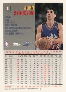Back of John Stockton