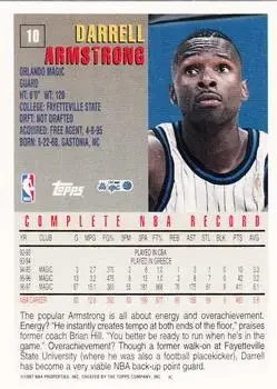 Back of Darrell Armstrong