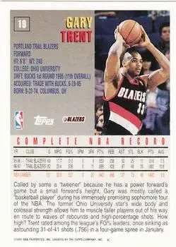 Back of Gary Trent
