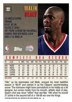 Back of Malik Sealy