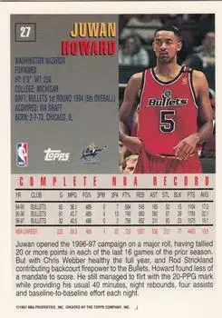 Back of Juwan Howard