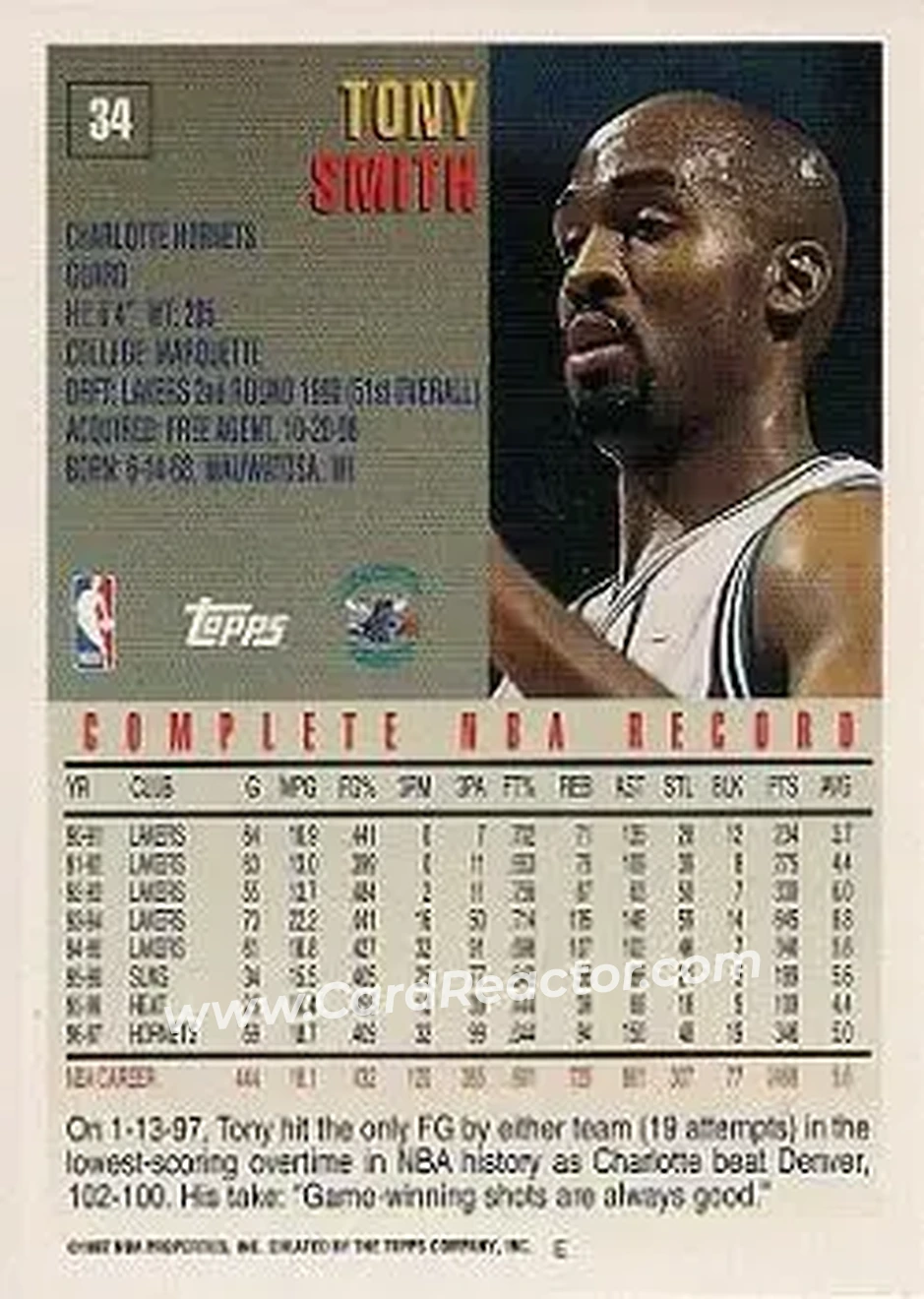 Back of Tony Smith