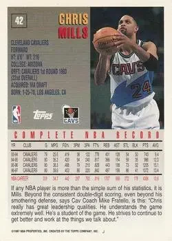 Back of Chris Mills