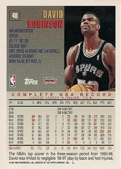Back of David Robinson