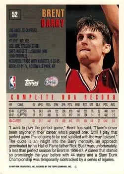 Back of Brent Barry