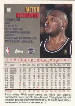 Back of Mitch Richmond