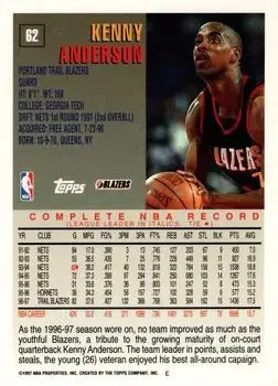 Back of Kenny Anderson