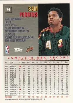 Back of Sam Perkins