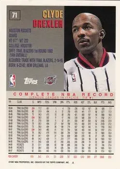 Back of Clyde Drexler