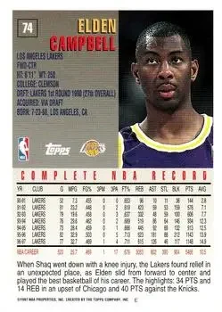 Back of Elden Campbell