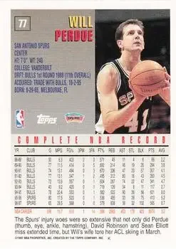 Back of Will Perdue